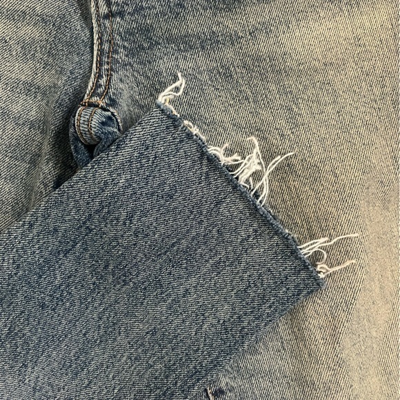 We the Free High Rise Jeans Raw Hem Light Distressing - Picture 6 of 8